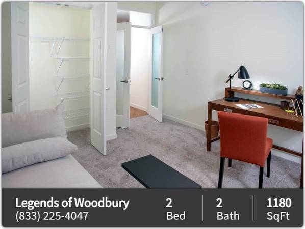 $1,696 / 2br - 1180ft2 - Beautiful senior community. 2 Bed, 2 Bath! Age restrictions apply (Woodbury)63666914149377120