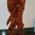 29" Vintage Teak Hand Carved Asian Traveler Figurine Statue 5 thumbnail
