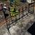 Solid Vintage Wrought Iron Freestanding Fence Panel 3 thumbnail