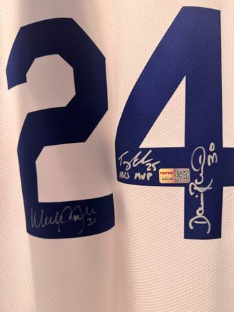 Dodgers autographed jersey 1