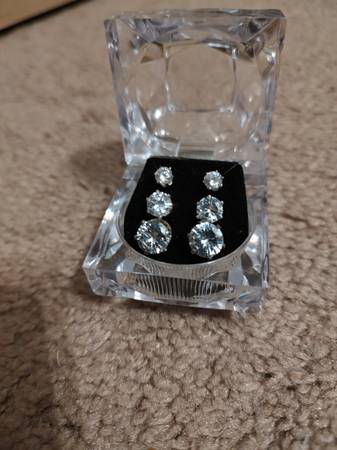 Triple Set of Stud Pierced Earrings 1
