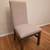 Artisan Beige & Gray Solid Back Upholstered Dining Chair 1 thumbnail