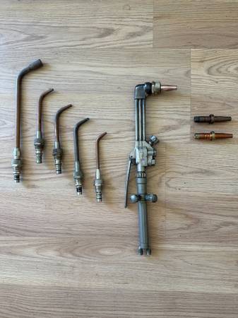 Smith Oxy/Acet Gas Welding, Cutting Head and Tips 1
