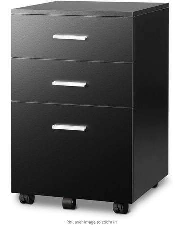 DEVAISE 3 Drawer Wood Mobile File Cabinet 1