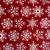 Lot of 3 holiday pillow covers red with white snowflakes 2 thumbnail