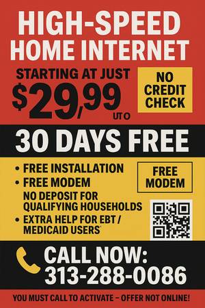 WIFI Setup – $29.95 Internet – Unlimited – Fast Install 1
