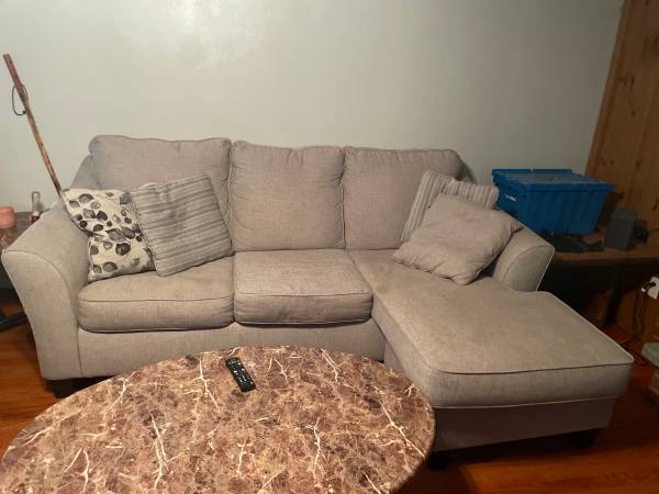 Washer, dryer, kitchen table, couch, refrigerator 1