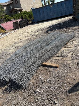 12 foot tall chian link fence used 1