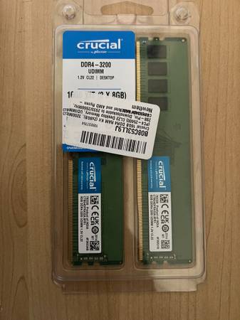 Crucial 16GB DDR4 RAM Kit (2x8GB) 1