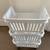 3 -pack large plastic stackable storage basket with wheels 3 thumbnail