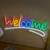 LIKE NEW LED Neon Welcome Wall Sign Cute USB Powered Night Light 3D 1 thumbnail