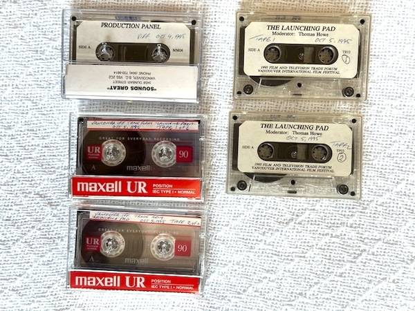 5 Audio Cassette Recordings of the 1995 VIFF Symposium Panels 1
