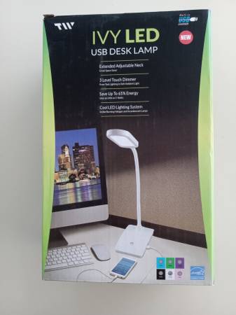 LED Desk Lamp with Built In USB Charger, 3-Way Touch Switch 1