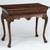 Louis XV style marrquetry inlaid mahogany table 2 thumbnail