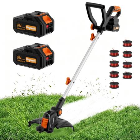 New 20V 12" Cordless String Trimmer, Electric Weed Wacker & Edger 1