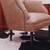 Rare Mid century custom faux Leather studded chair and ottoman 13 thumbnail