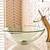 Glass Bathroom Sink & Gold Brass Pipes 1 thumbnail