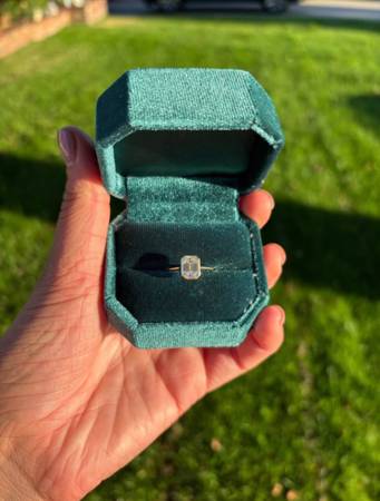 1CT Emerald cut Moissanite engagement ring/ anniversary ring for women - $300 (Gillett)63471311950595121