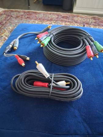 RCA cables (for stereo/DVD) $5 each 1