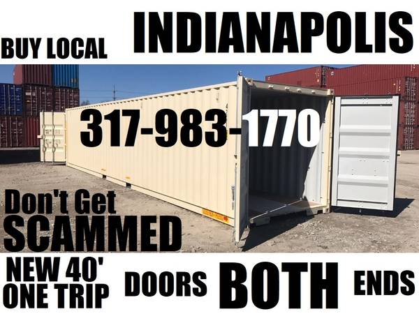 DOORS BOTH ENDS 40HC STORAGE CONTAINERS - INDY CONTAINER - CONEX PODS 1