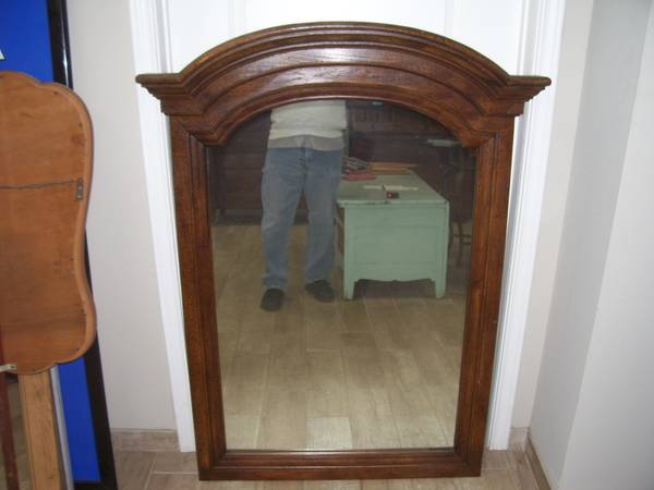 Large Mirror with Solid Wood Frame 1