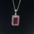 Vintage D’joy Ruby & Diamond 20” Necklace 1 thumbnail