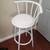 White Swivel Bar Stool Chair 1 thumbnail