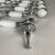 Set of (15) chrome with white ceramic drawer pulls and cabinet knobs 6 thumbnail