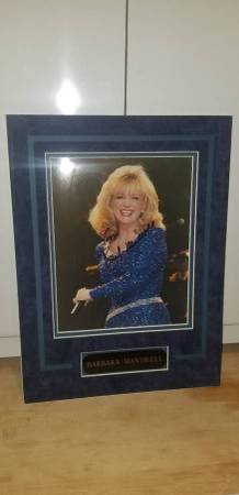 SIGNED Professionally Matted BARBARA MANDRELL Photo Display 1