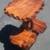 Beautiful  Oak Burl  table Awesome  wood grain excellent condition 2 thumbnail