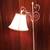 White vintage/antique wrought-iron `bridge' floor lamp 2 thumbnail