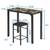 3 Pcs Dining Table and Chairs Set with Faux Marble Tabletop 2 Chairs C 4 thumbnail