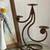 Wrought Iron Swirl 3-Taper Candle Holder 1 thumbnail