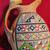 Vintage Hand Painted Cheetah Pitcher Pottery signed 8 thumbnail