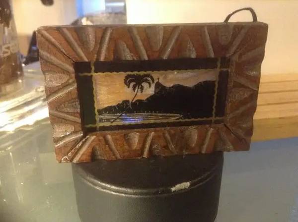 Vintage Reverse Painted Butterfly Rio 1