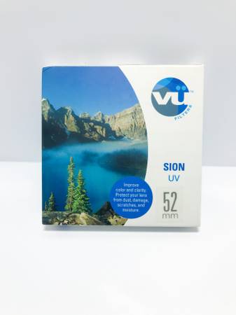 Nuevo filtro UV para lente de cámara Vu Sion de 52 mm con estuche - $5 (ciudad Redwood)63439510950145122