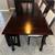Crate & Barrel Dining Room Table, chairs and Bench. Dark Cherry Wood 3 thumbnail