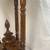 Stunning MidCentury Mahogany Round Console Table w/ Elaborate Carvings 4 thumbnail