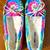 Minnetonka Womens Tie Dye fleece  Moccasin Slipper- NEW-11N 1 thumbnail
