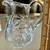 Vintage crystal 5” pitcher American Brilliant Pattern with cut rim 5 thumbnail