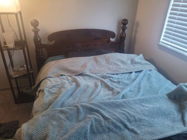 Queen sized bed with frame 1