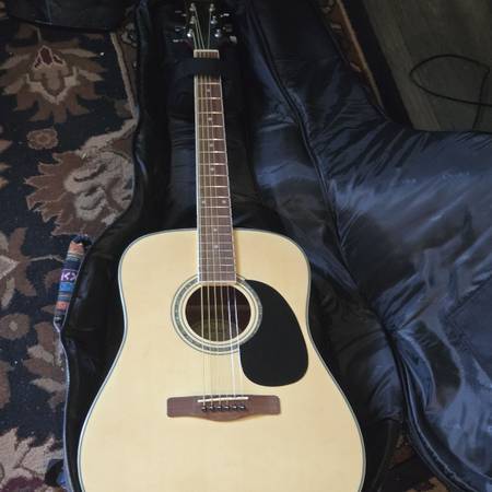 Michell d120pk Guitar and groovy case - $75 (North Richmond)62970103573635122