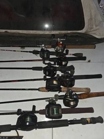 Bait Caster reels and rods 1