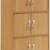 Hodedah Model HID33 3-Shelf Bookcase Cabinet BEECH 1 thumbnail
