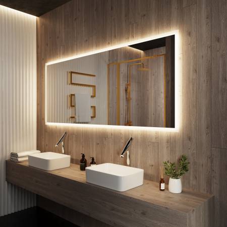 Custom Backlit LED Vanity Mirror w/ Anti-Fog – Brand New 1