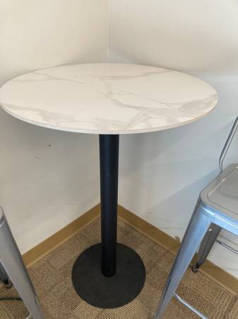 Cafe Table with Marble Top 1