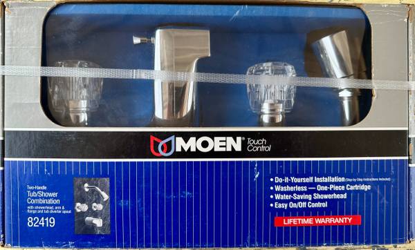 Moen Chrome Tub and Shower Faucet (NEW IN BOX) 1