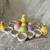 Vintage Ceramic Easter Egg Dish w/ Chicks Salt and Pepper Shaker Set 3 thumbnail
