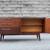 REFINISHED Authentic Mid Century MCM Solid African Teak Credenza 6 thumbnail