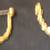 Gold Colored Twisted Chain Earrings Set - pierced 2 thumbnail